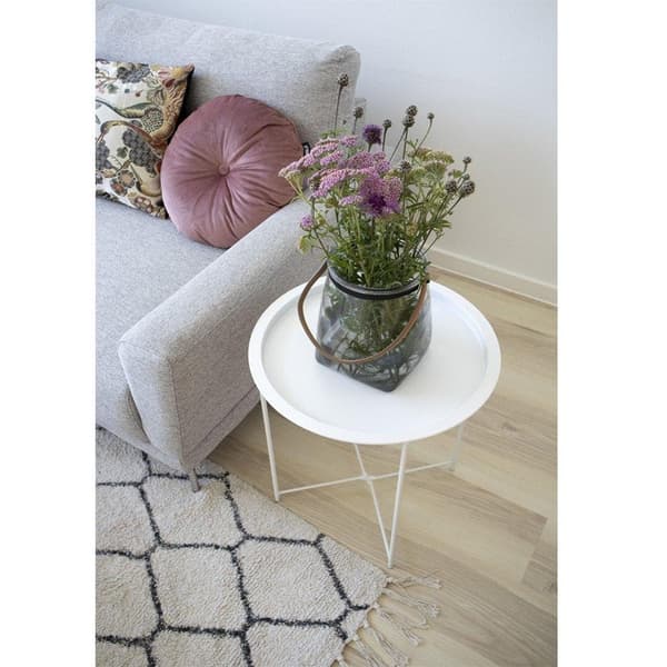 Sidebord, Bastia, 47x50 cm, Hvid