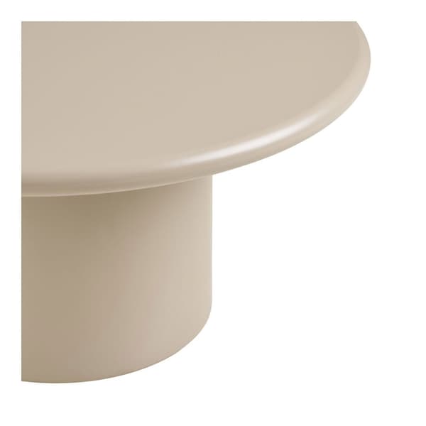 Nagano sofabord Ø80 cm sandfarget.