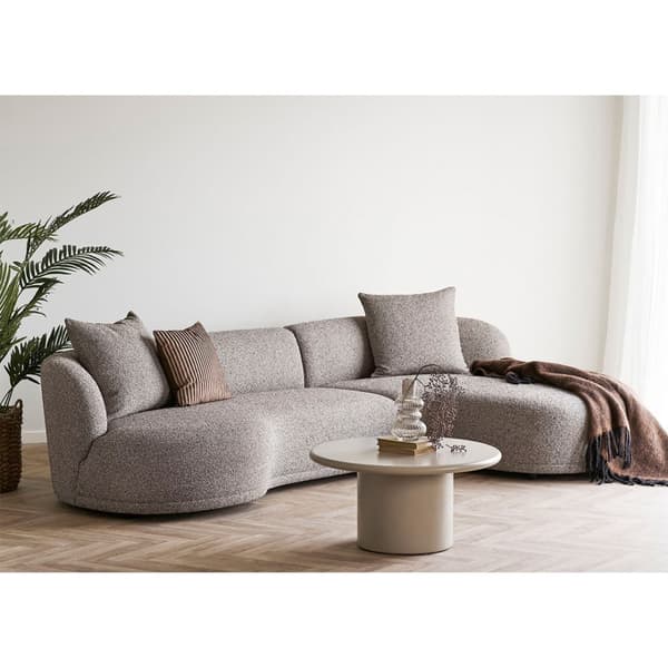 Nagano sofabord Ø80 cm sandfarget.