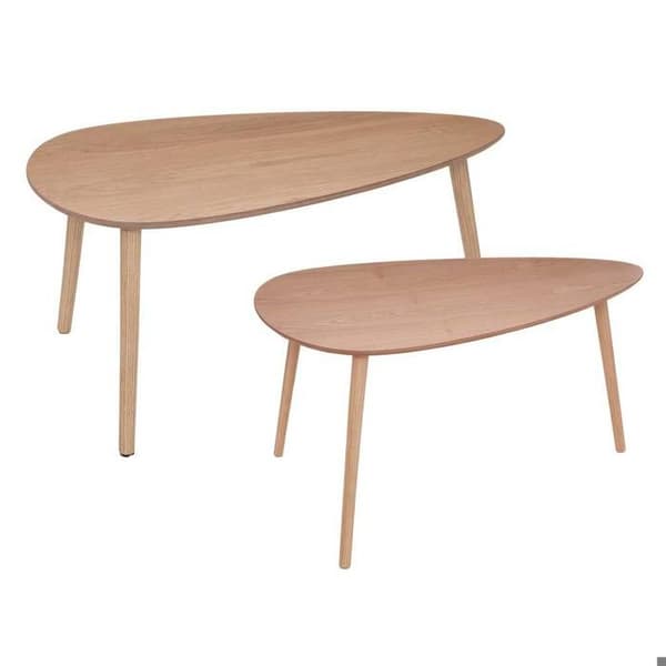 Miléo naturlig soffbord X2 Atmosphera - Naturlig