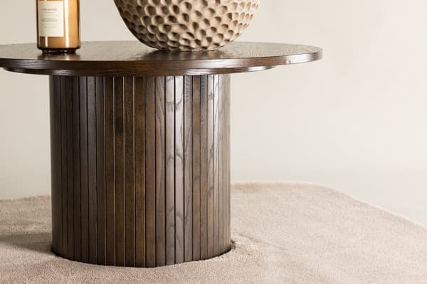 Soffbord, Bianca, ø 80 cm, Mocca