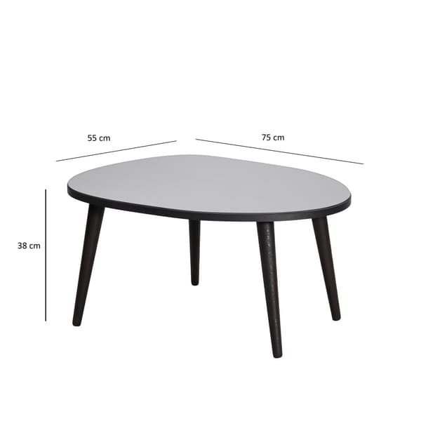 Soffbord, Gusto, 75x38x55 cm, Svart.