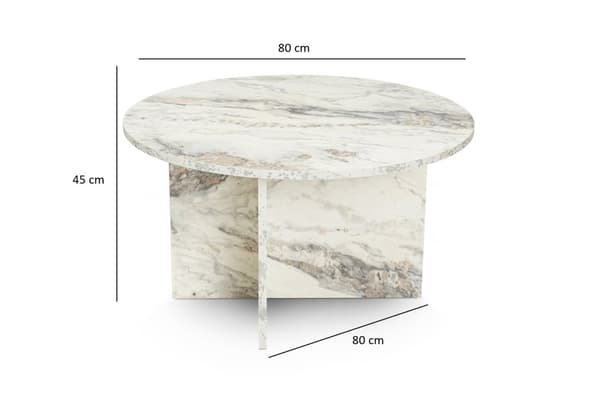 Soffbord, Harmoni, 80x45x80 cm, MDF brun