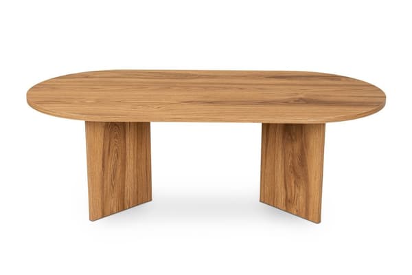 Ovalt sofabord, 100% MDF, 120x60x40 cm