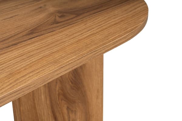 Ovalt sofabord, 100% MDF, 120x60x40 cm