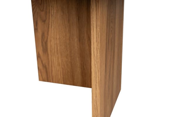 Ovalt sofabord, 100% MDF, 120x60x40 cm