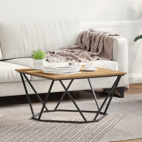 kaffe bord Artisan ek 80x80x45 cm konstruerat trä