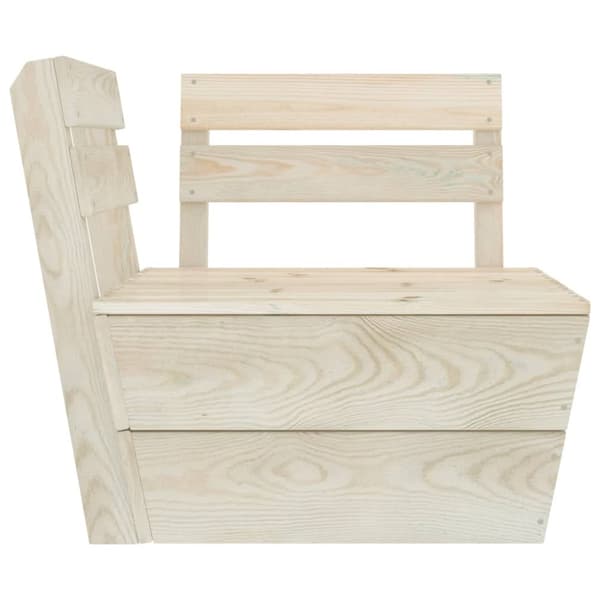 Pallsoffa 2-sits impregnerat granträ
