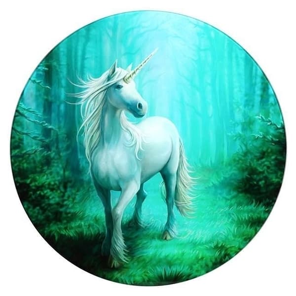 Glas Enhörning Bord - Forest Unicorn