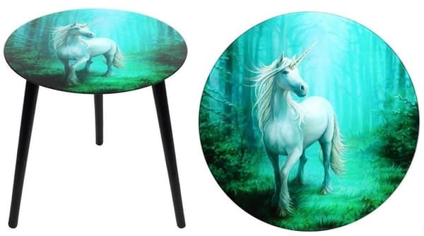 Glas Enhörning Bord - Forest Unicorn