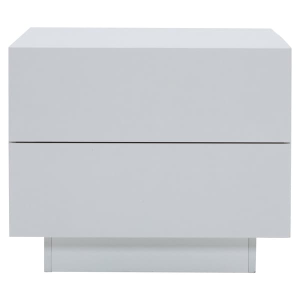 Moderne sofabord - med 4 skuffer - hvid