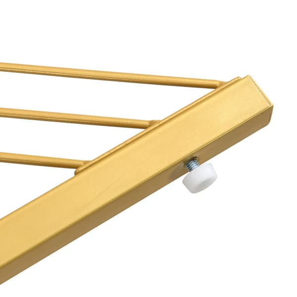 Set med 2 inredningsbord - Skiva med marmormönster - Vit och guld