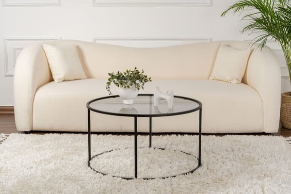 Soffbord, Aurum - 80 x 80 x 43 cm, Svart