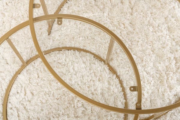 Sofabord, Aurum, 80x43 cm, Gyldent