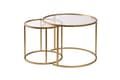 Miniatyrbillede 6 af 7: Sofabord i glas, Aurum, 60x43 cm, guld