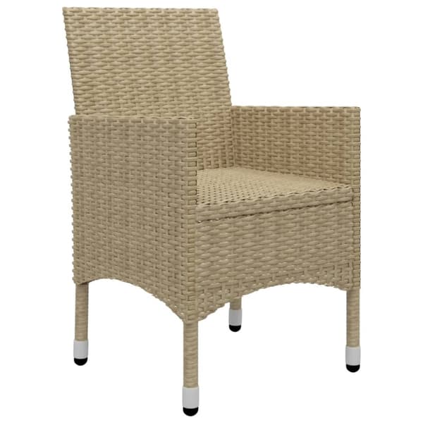 Matgrupp för trädgården 5 delar beige
