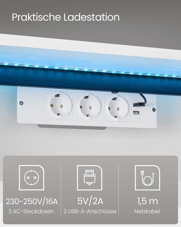 Hængende tv-lavt bord 178 x 35 x 30 cm snehvid