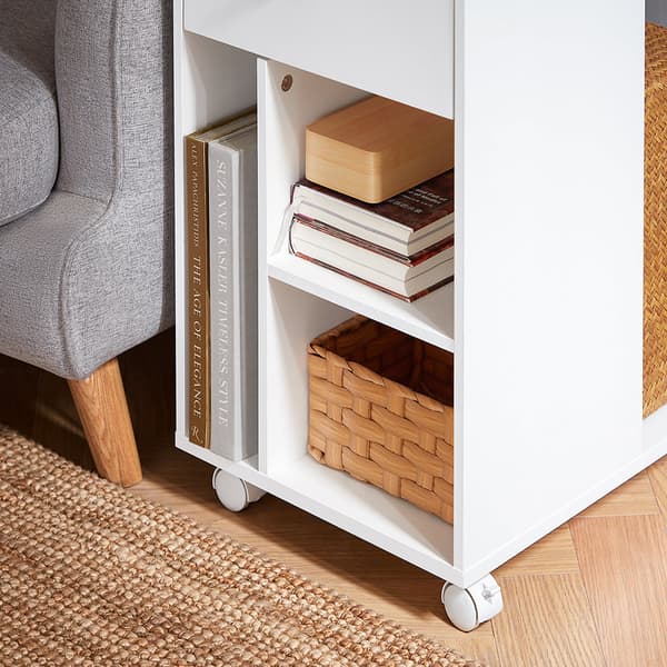 Sidebord, FBT148-W, 50x36x62 cm, Hvid