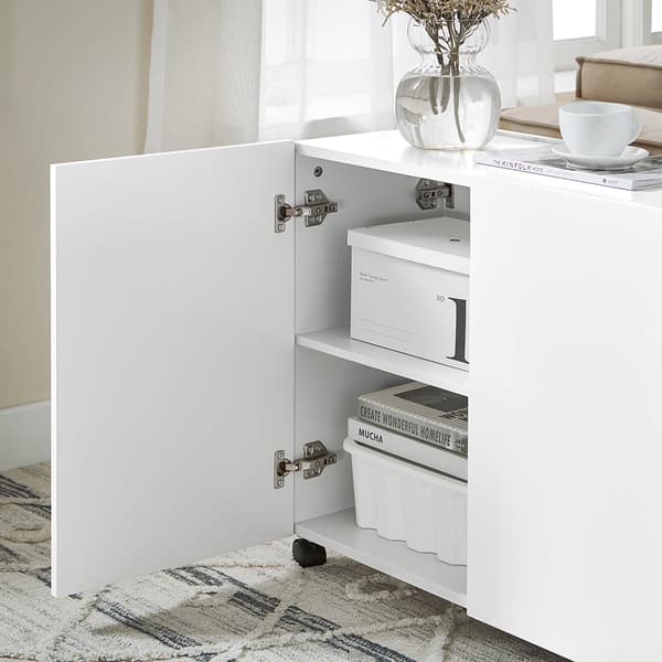 Sofabord, FBT150-W, 31x70x60 cm, Hvid