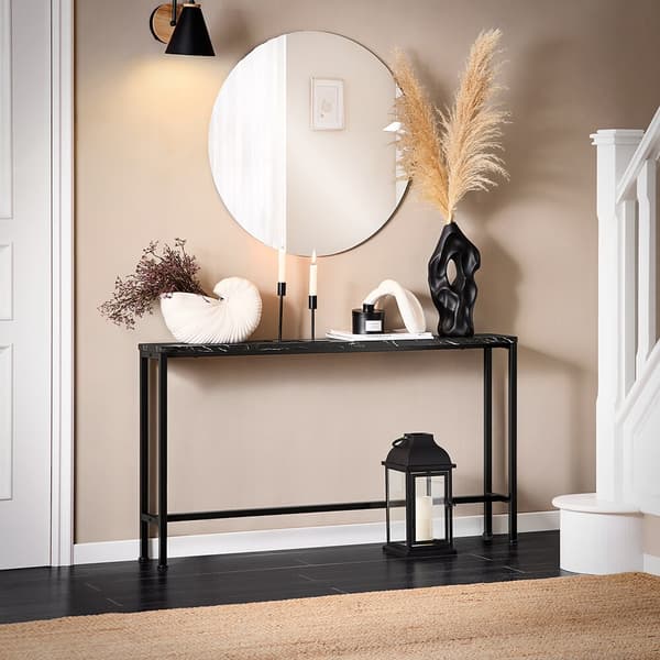 Konsolbord, FSB19-SCH, 120x20x65 cm, Brun