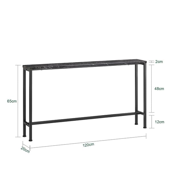 Konsolbord, FSB19-SCH, 120x20x65 cm, Brun