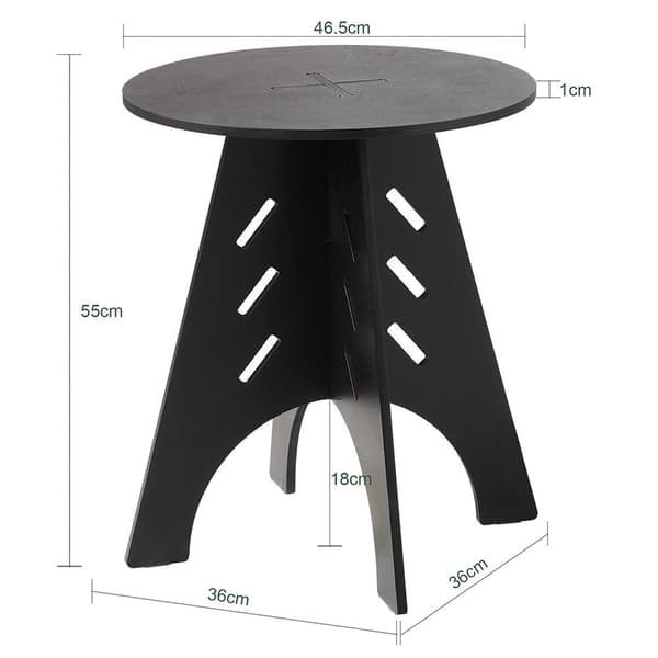 Sivupöytä, HFBT01, Ø46.5 cm, Ruskea