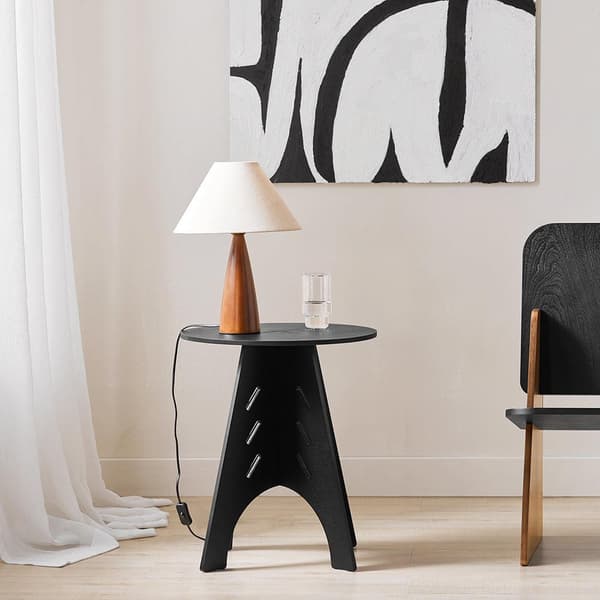 Sivupöytä, HFBT01, Ø46.5 cm, Ruskea