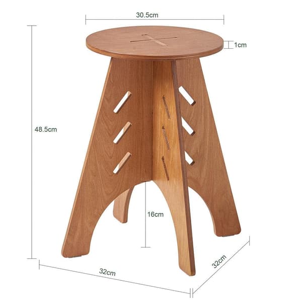 Sivupöytä, HFBT01, Ø46.5 cm, Ruskea