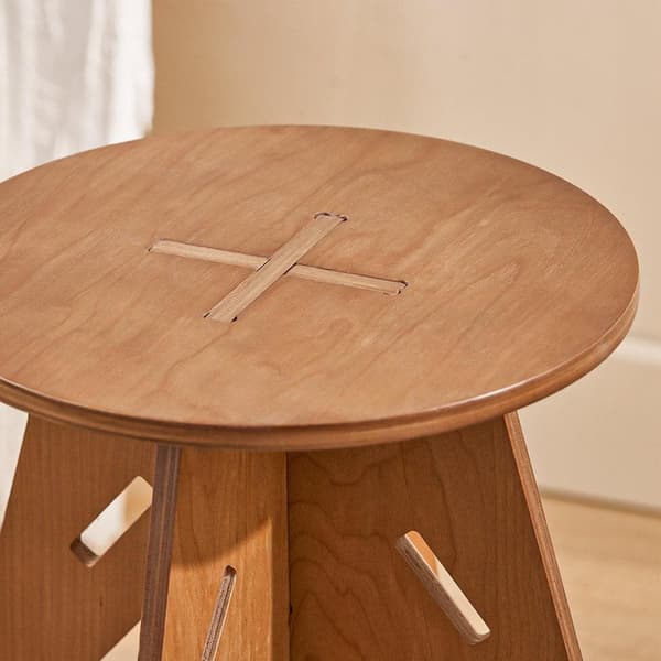 Sivupöytä, HFBT01, Ø46.5 cm, Ruskea