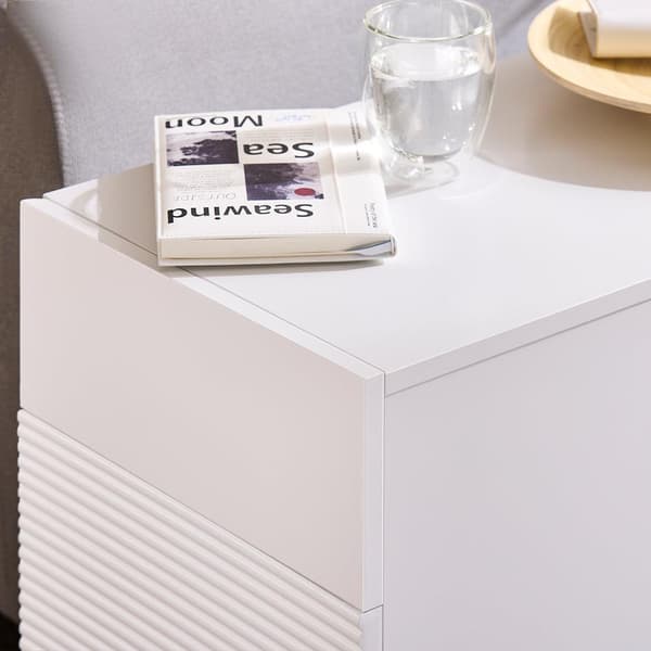 Sidebord, FBT135-W, 70x35x60 cm, Hvid