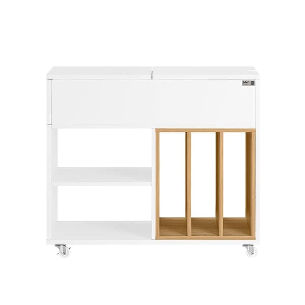 Sofabord, FBT134-W, 70x30x61 cm, Hvid