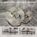 Miniatyrbild 5 av 10: Rootz soffbordset - Round Set Tables - Industrial Design - Hållbar - 78,5 cm x 78,5 cm x 46,5 cm & 59 cm x 59 cm x 36,5 cm