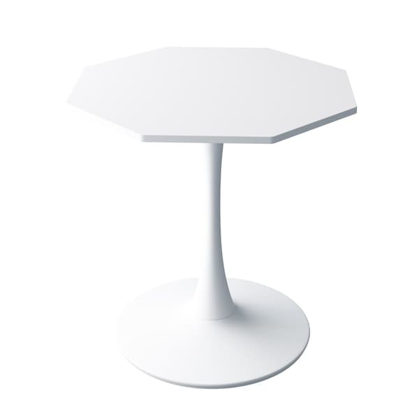Rootz Octagon soffbord - MDF Table Top - Metal -basbord - Hållbara och robusta - 80 cm x 74 cm x 73 cm