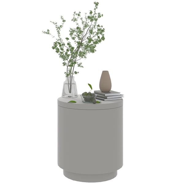 Rootzin ulkopöytä - jäähdytin jääkauha - harmaa betoni - pitää juomat jäähdytettynä - Ø37,5 x 43,5h cm
