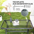 Pikkukuva 4 / 10: Rootzin sivupöytä - Sohvapöytä - Parvekepöytä - Tyylikäs akselisuunnittelu - Pyöristetyt kulmat - 95x55x46 cm musta