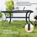 Pikkukuva 5 / 10: Rootzin sivupöytä - Sohvapöytä - Parvekepöytä - Tyylikäs akselisuunnittelu - Pyöristetyt kulmat - 95x55x46 cm musta