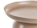 Miniatyrbilde 4 av 6: Sofabord Taupe Metall Rundt Geometrisk Form Aksentbord