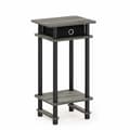 Miniatyrbild 1 av 4: Furinno - 17017 - Turn-N-Tube High End-bord med bricka, French Oak Grey Black, One Size