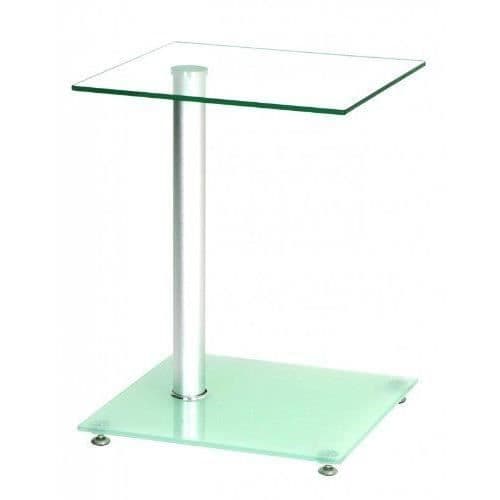 Haku Möbel 33705 Sidobord härdat glas aluminium…