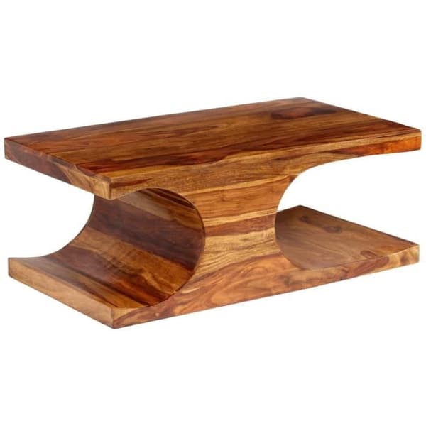 MVS Modern SOFFBORD Massivt sheeshamträ 90 x 50 x 35 cm ®Contemporain®OEAFPN®