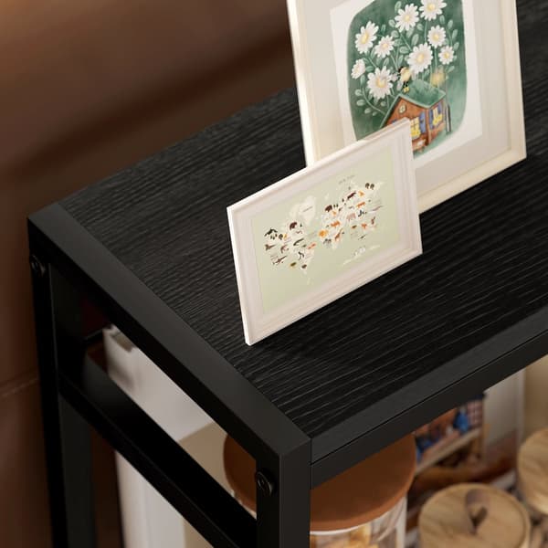 Sidobord, 43x18x62.5 cm, Svart