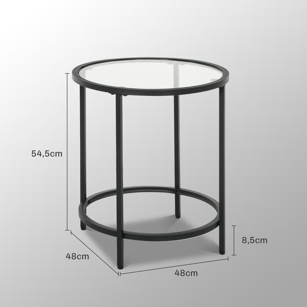 Sidebord, Ø48 x 54,7 cm, Sort