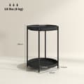 Miniatyrbillede 3 af 9: Sidebord, 44x44x56 cm, Sort