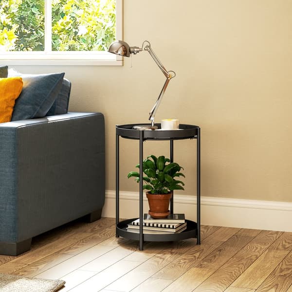 Sidebord, 44x44x56 cm, Sort
