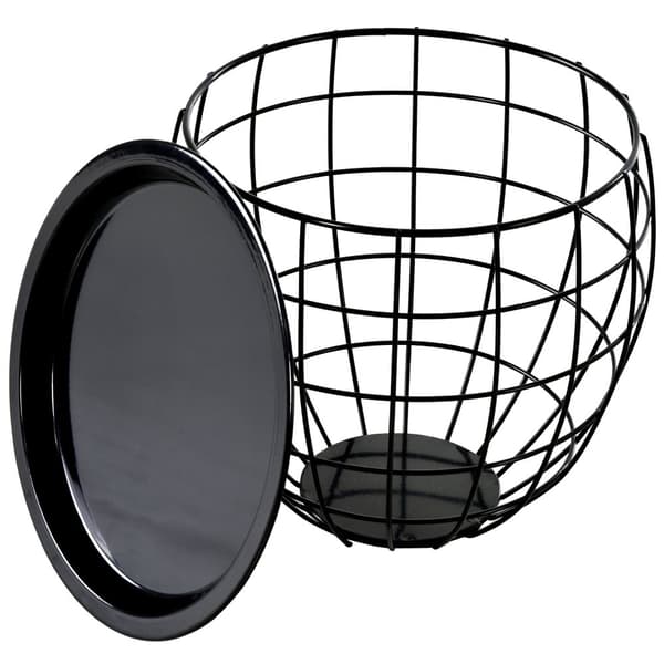 Kaffebordssæt, 3er-Set, Ø51 x 38,5H cm (stor), Ø38,5 x 32H cm (medium), Ø30,5 x 27H cm (lille), Sort