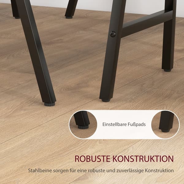 Ruokailuryhmä, 120x60x91 cm, tummanharmaa