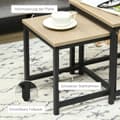 Miniatyrbillede 5 af 9: Kaffebord Sæt, 3er-Set, 45x45x44 cm, 40x40x39.5 cm, 34x34x34.5 cm, Naturligt Træ