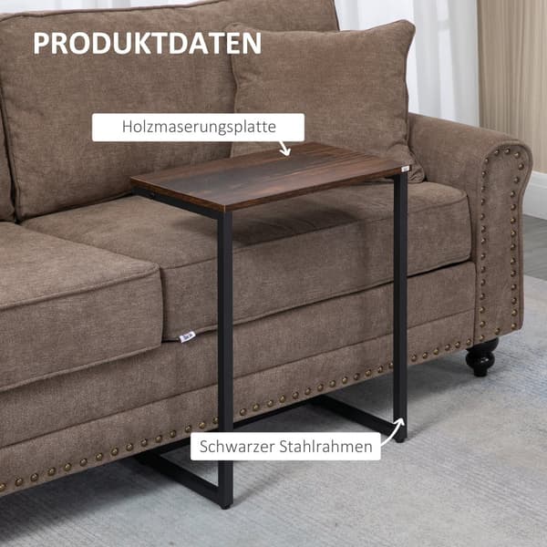 Sidobord Set, 3er-Set, 45x30x60 cm, Brun