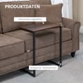 Miniatyrbild 7 av 9: Sidobord Set, 3er-Set, 45x30x60 cm, Brun