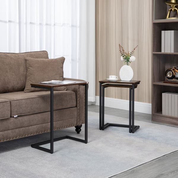 Sidobord Set, 3er-Set, 45x30x60 cm, Brun
